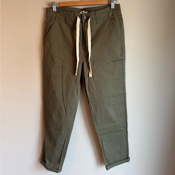 Kensie Olive Green The Girlfriend Women's Joggers Size 8 / 29 - Picture 1 of 4